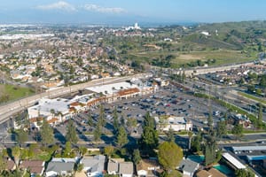 Grocery store anchored Cooley Plaza in Colton