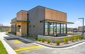 Starbucks drive thru under construction