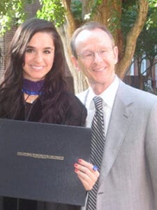 Kimberly Clark and her dad Tracy at George Washington University Law School graduation 