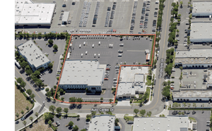 outlined aerial photo of 1495 S. Auto Center Drive in Ontario