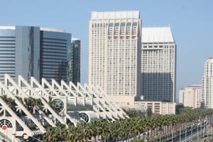 San Diego skyline of office buildings